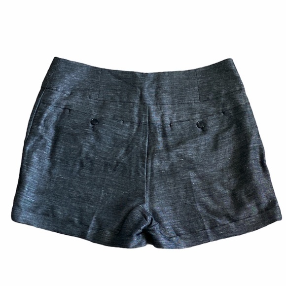 H&M Linen Blend High Waisted Cuffed Shorts Sz. 10 - Picture 4 of 7